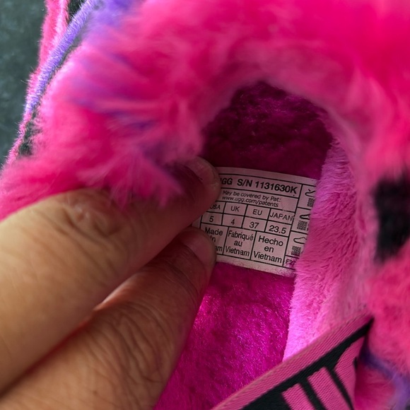 LADIES UGG FAUX FUR SANDALS - Picture 6 of 6